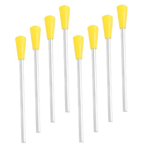 ifundom 8 Piezas De Accesorios Para Instrumento Musical Triángulo De Hierro Baquetas De Percusión, Macizo y Pulido, Herramienta Manual Adecuado Para Educación y Aprendizaje Musical Infantil