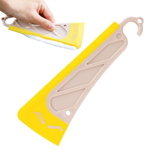 Grattoir pour nettoyage de vaisselle - Grattoir en silicone réutilisable pour nettoyer les casseroles et poêles | Grattoir antidérapant à tête avec manche ergonomique | Spatule de nettoyage de cuisine