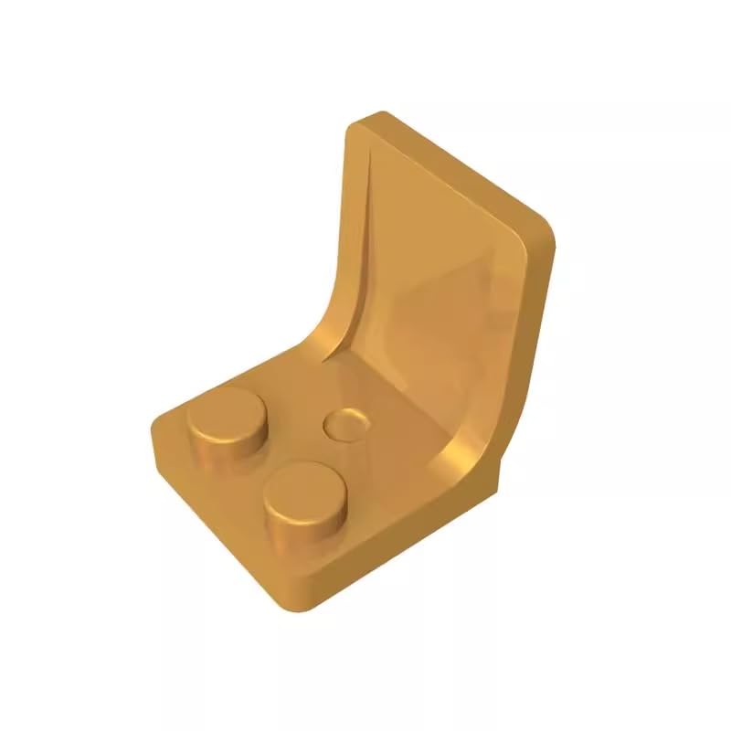 4079 Seat/Chair 2X2 50 Pieces High-Precision MOC Building Bricks Replacement Parts Compatible with Lego bricks GDS-1308 Pearl Gold — image 1
