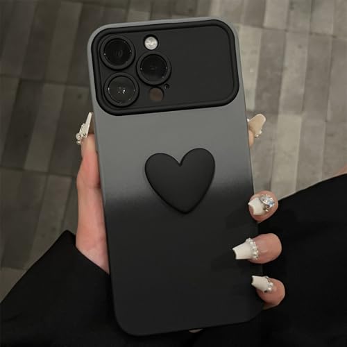 Coque silicone iPhone 13 Pro dégradé gris foncé avec protection d'objectif photo