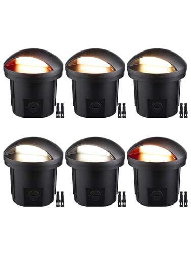 LEONLITE 5W Well Lights Landscape LED, Low Voltage Inground Light Outdoor, Round Top...