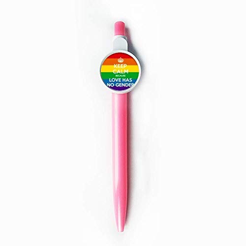 Stylo arc-en-ciel LGBT rétractable bleu idéal pour colorer vos notes de bureau