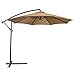 Best Choice Products 10-Foot Offset Hanging Aluminum Polyester Market Patio Umbrella w/ 8 Ribs and Easy Tilt Adjustment, Beige