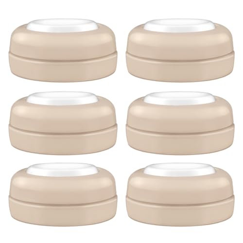 Image of Maymom Screw Lids Aka Travel Caps with Rewritable Sealing Disc Compatible with Avent, Maymom Wide Mouth Bottles; Cap Replace Avent Natural Bottle Sealing Ring and Sealing Disc, 6pcs. (Khaki)