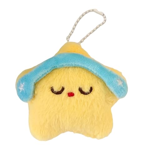 バックパック用のぬいぐるみキーリング装飾キーアクセサリースターバッグ用のぬいぐるみキーチェーン