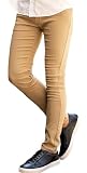 SILVER BULLET CavariA キャバリア メンズ ユニセックス ロングパンツ スリム タイト ストレッチ 細身 CANF24-13【-】 (48(XL), BEG(ベージュ))