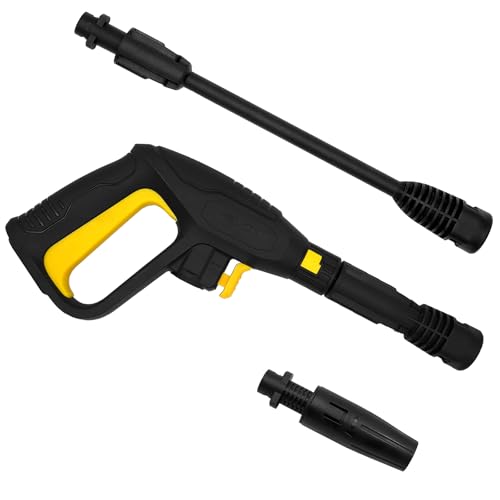 XtraHorn Kit de pistola de lavado a presión de repuesto para Karcher K2 K3 K4 K5 K7, pistola de pulverización con varita de extensión, sistema de liberación de conexión rápida y boquilla de varita de