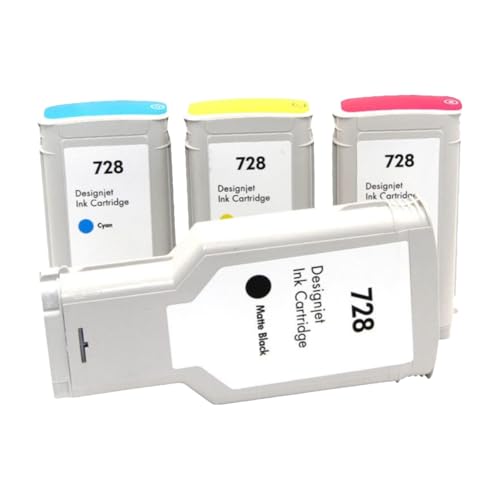 Cartouche d'encre 728 F9J68A jaune dye 130ml traceur T730 T830 impression plan