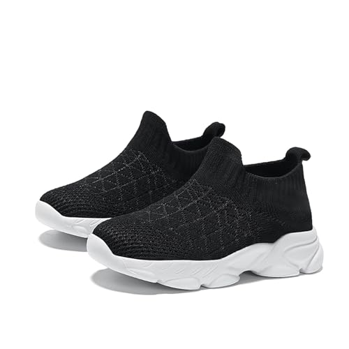 CERYTHRINA Kids Slip On Running Tennis Shoes Breathable Mesh Athletic High Top Casual Sports Walking Shoes Toddler/Little Kids/Big Kids2