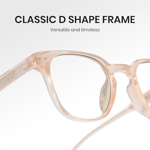 Cyxus Photochromic Glasses Both Frames and Lenses Color Changing 8231 | UV Protection, Blue Light Blocking, Modern Square Rounded Frame, Ideal for Office Work or Outdoor Daily — view 3