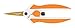 Produktbild Fiskars 190520-1001 Titanium Micro-Tip Easy Action Scissors, 5 Inch, Orange