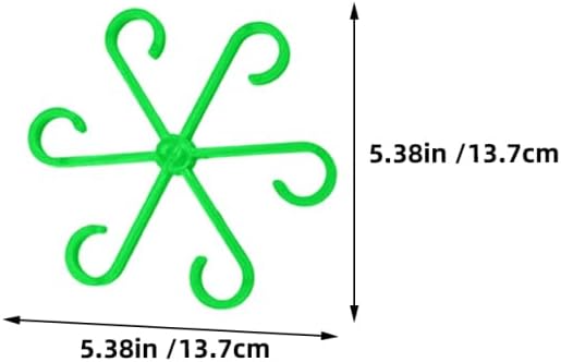 Toyvian 12Pcs Plant Stem Support Holders Floral Support Clips for Climbing Plants Garden Organization Stem Organizer Reusable Holders 5.39X5.39X0.11In image 5