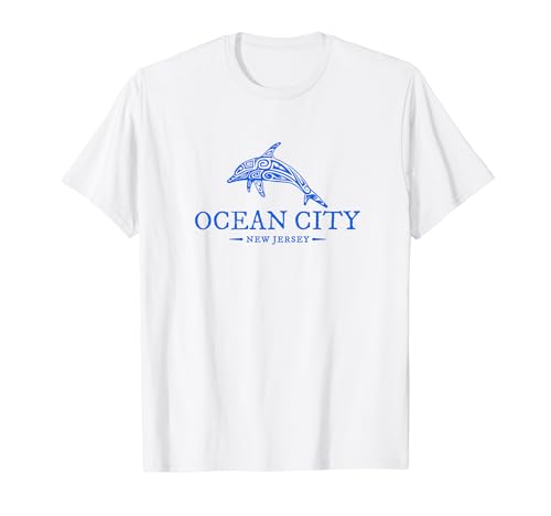 Ocean City New Jersey Dolphin Boys Girls Vacation Souvenir T-Shirt
