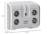 One For All Signal Booster/Splitter for TV - 4 Outputs (14x amplified) - Plug and Play - For interference free reception - Full HD compatible - white - SV9604 - Image 5