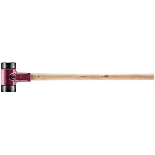 Halder Simplex Sledgehammer 100mm Medium-Hard Rubber Inserts, Cast Iron Housing with Protection Sleeve, Varnished Hickory Handle, Professional Tool for Construction, Paving & Carpentry 3002.100