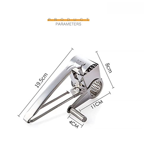Rallador giratorio de acero inoxidable para cocina miniatura 5