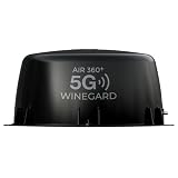 Winegard AR2‑5G1 Air 360+ 5G Outdoor RV Omnidirectional HDTV Antenna - 5G Wi‑Fi Capability ATSC 3.0 Amplified High‑Gain Reception - 55 Mile Range UV Weather‑Resistant