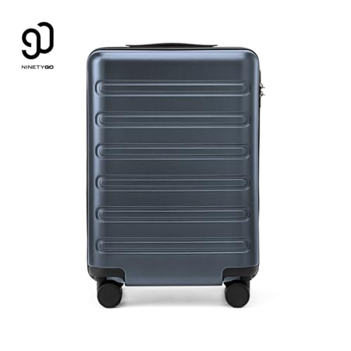 Image of NINETYGO Carry On Luggage 22x14x9 Airline Approved, 20 Inch Luggage with Smooth Double Spinner Wheels, Hard Shell PC+ABS Suitcase Carry-On, Lightweight Travel Luggage, TSA Approved (Grey, Andes)