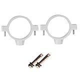 Color: Blanco XFentech Water Stop Ring - 2 Piezas de Plástico PVC Adaptador de Tubería de Agua Abrazadera de Tubería de Drenaje con Tornillos, 110mm