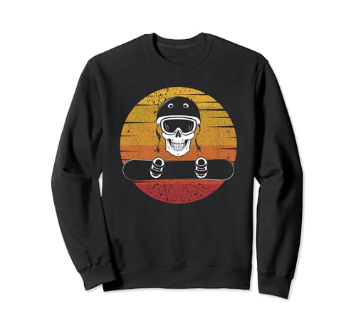 Snowboard Skull Funny Snowboard Fans Mountain Snowboarder Sudadera