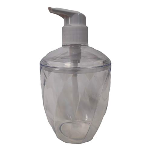 Dosificador de plástico Transparente 400 ml con Tapa Desmontable Cover