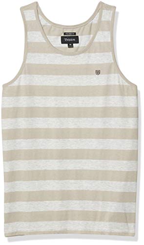 Brixton Men's HILT II Tank, Silver/ASH, M