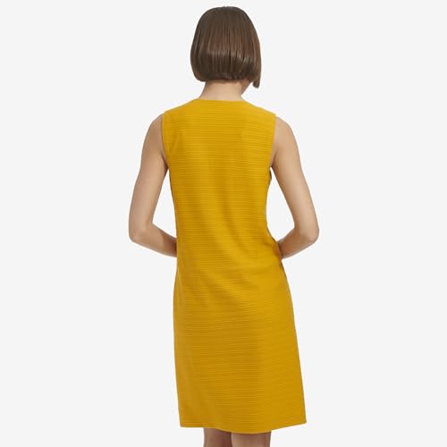 Image of Tommy Hilfiger Women's Sleeveless Split Neck Solid Jacquard Knit Dress