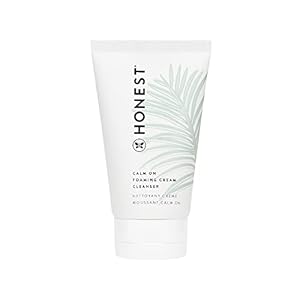 Honest Beauty Calm On Foaming Cream Cleanser for Sensitive Skin | Hyaluronic Acid + Calming Phyto-Blend | EWG Verified, Vegan + Cruelty Free | 4 fl oz