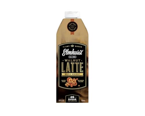 Elmhurst 1925 Maple Walnut Latte – Latte vegano alle noci e sciroppo d'acero con caffè Cold Brew – Cremoso, ricco e versatile – 750 ml