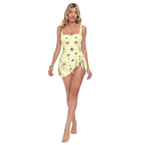 Maillot de bain une pièce fini doré style sorcière bohème haute qualité