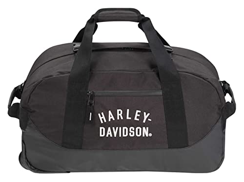 Harley-Davidson 21" Carry-On Rugged Twill Rolling Duffel Bag - Black (22")4