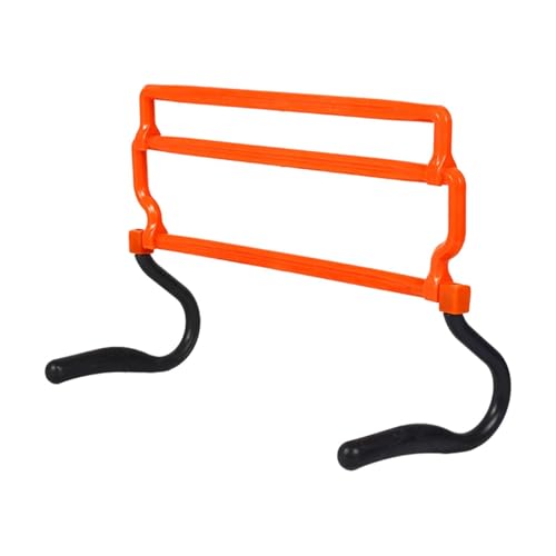 Aymzbd スピードとアジリティハードル、フットボールトレーニング、棒高跳びポールラック、高さ調節可能、陸上競技用トレーニング補助具、, Orange