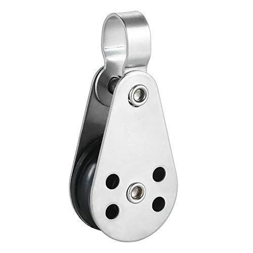 Polia, Andoer 2 unidades de blocos de polia de aço inoxidável para kit de carrinho de âncora de barc