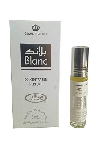 Al Rehab Blanc Parfümöl – Moschus Duft, 6 Ml, 100% Öl, Alkoholfrei