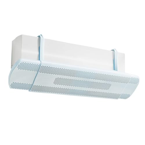 業務用エアコン 風除け、クーラー 風よけ カバー、180°調整可能な風向、リビングベッドルームに最適(Blue)