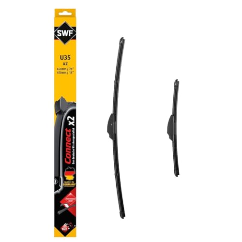 Balais d'essuie-glace plats SWF Connect U35 650mm 450mm avant pour pare-brise automobile 507844