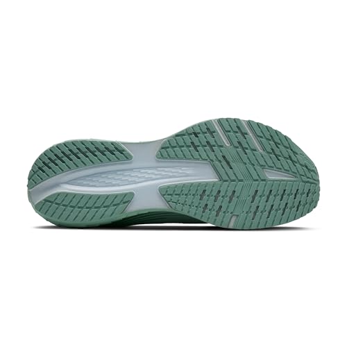Brooks Men&rsquo;s Launch 12 Neutral Running Shoe - Gray Mist/Green - 8 Medium