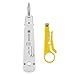 NewZC Ethernet Auflegewerkzeug LSA Netzwerk Auflegewerkzeug mit Drahtschneider Cat5e Cat6 Professionell Verlegekabel Patchpanel Schneidklemmen Punch Down Tool für Netzwerkdosen RJ45 RJ11