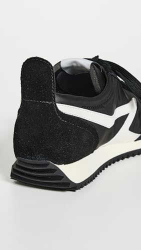 Coureur rétro rag & bone baskets de luxe en cuir noir 37.5