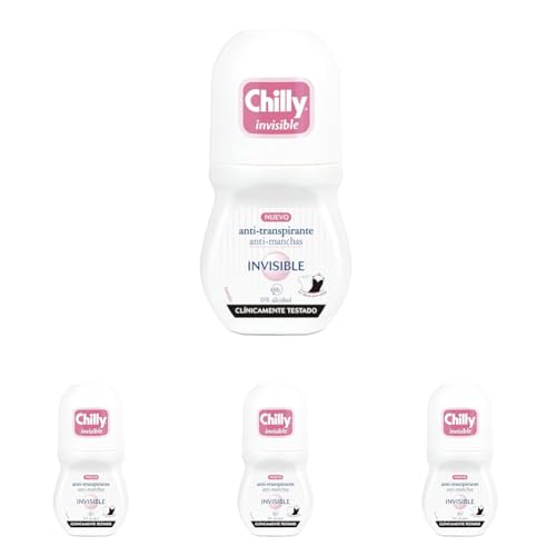 Chilly Desodorante (Roll-On Invisible) - 50 ml. (Paquete de 4)