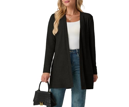 Lepunuo Cardigan Sweaters for Women Long Sleeve Lightweight Open Front Knit Cardigans Casual Loose Sweater with Pockets3