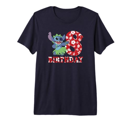 T-shirt 8 ans Stitch Disney : vêtement enfant Hula Dancer pour l'école et les vacances