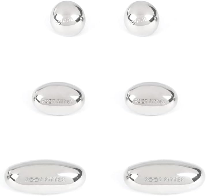 FootFitter Metal Spot Stretching Plug Set, Replacement or Extra Bunion Plugs, 6 Pack!