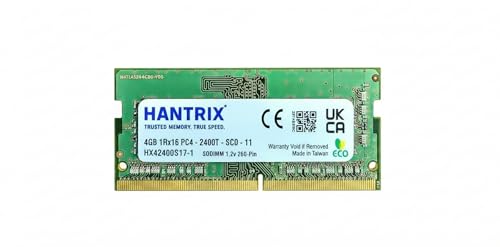 Image of 4GB DDR4 2400MHz Laptop RAM PC4-19200 260-Pin SO-DIMM Notebook Memory Module | 1.2V CL17 1Rx16 Non-ECC Unbuffered Laptop Upgrade Stick | PC4-2400T | 3-Year Warranty