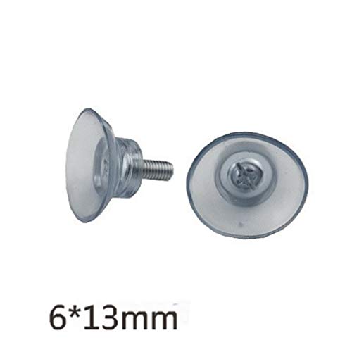 NICEXMAS 6Pcs Ventosa Pvc Ventosa Ventosa MÃ³veis Ventosa Com Parafusos para Mesa DomÃ©stica (6X13)