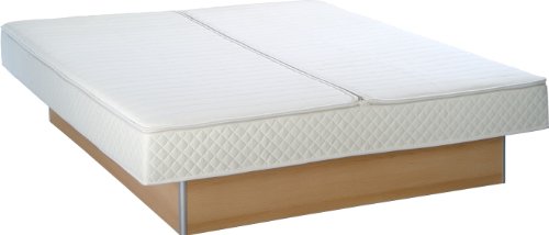 Wasserbetten 1A Dual Softside Wasserbett Komplett - inkl. Podest, Touch Heizungen und weiterem...