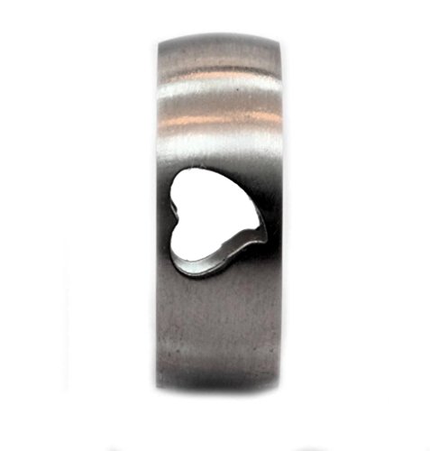 Stainless Steel Bands with Different Designs to Choose from, including Heart, Butterfly, Foot, Gold Plated Stars, Star of David or Musical Note in 6mm or 8mm widths3