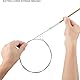 2 Stück Schlauchbürste 100cm, Flexible Reinigungsbürste Pfeifenreiniger Lang Rohrbürste Rohrreinigungsbürste Strohhalmbürsten Dünn Lang Abflussbürste Für mit Trinkschlauch(Weiß)