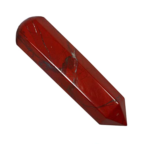 Red Jasper Crystal Massage Wand ~100 x 25mm