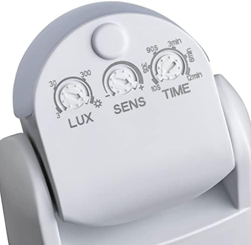SEBSON Motion Sensor Outdoor IP65, Surface Wall mounted, HF Sensor, LED suitable, Range 15m / 180°, Programmable, Swivelling, max. 1200/300W